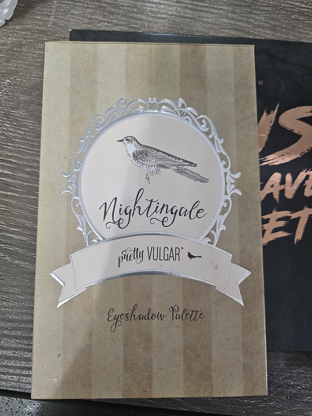 Pretty Vulgar Nightingale Eyeshadow Palette - Beige & Silver Accents